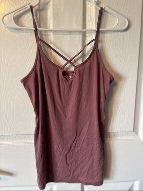 Mudd Mauve Crisscross Strap Camisole